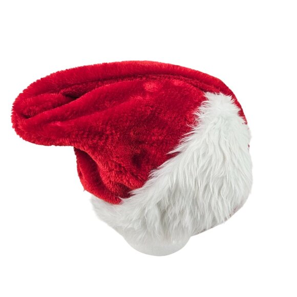 Santa Claus Hat With Bottle Opener Red White Faux Fur Christmas Wearable Cap - Picture 6 of 9